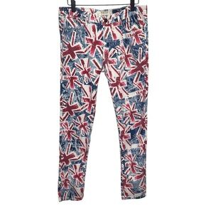Centre Ville Paris Union Jack Skinny Pants Size 4